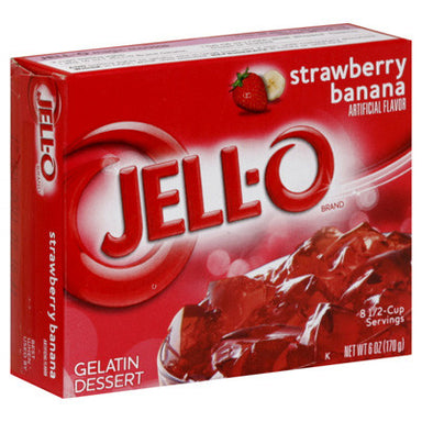 Jell-o Strawberry & Banana 3oz (85g) - A Taste of the States