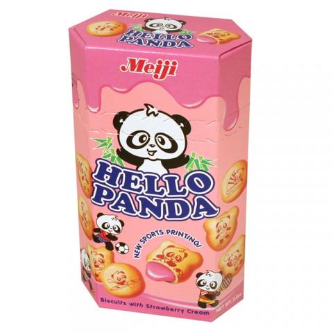 Meiji Strawberry Hello Panda (60g) 2.1oz - A Taste of the States