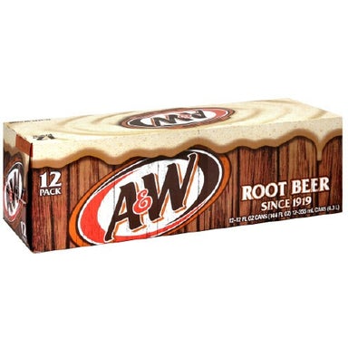 A&W Root Beer Fridge pack (12 x 12oz cans) - A Taste of the States