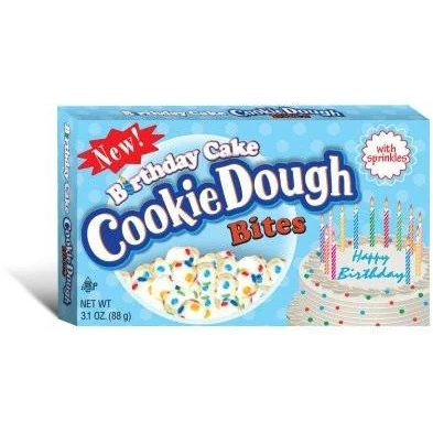 Birthday Cake Cookie Dough Bites Theater Box (3.1oz) - A Taste of the States
