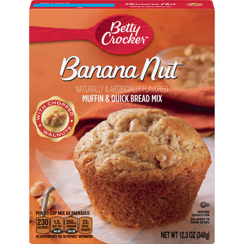 Betty Crocker Banana Nut Muffin & Quick Bread Mix (348g)