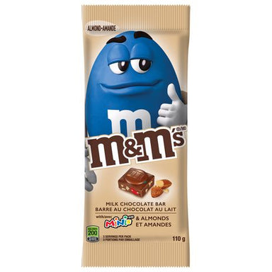M&M's Chocolate Bar: Almond (110g) - A Taste of the States