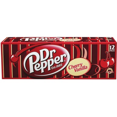 Dr Pepper Cherry Vanilla Fridge pack (12 cans) - A Taste of the States