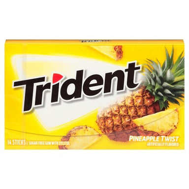 Trident Pineapple Twist Gum (14pc) - A Taste of the States