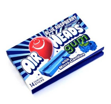 Airheads Gum: Blue Raspberry (14pcs) - A Taste of the States