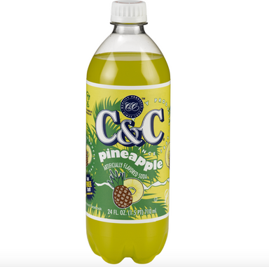 C&C Pineapple Soda (24fl.oz) - A Taste of the States