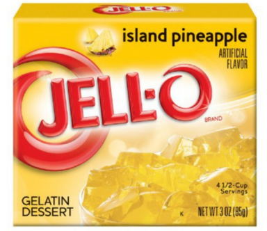 Jell-o Island Pineapple 3oz (85g) - A Taste of the States