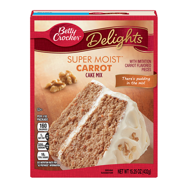 Betty Crocker Super Moist Carrot Cake Mix (432g) - A Taste of the States