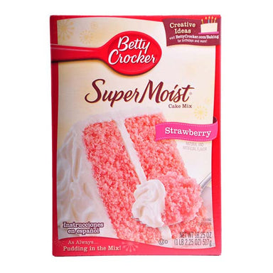 Betty Crocker Super Moist Strawberry Cake Mix (432g) - A Taste of the States