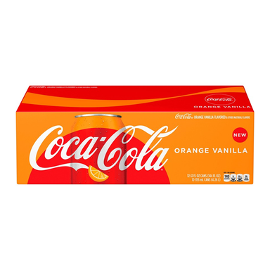 Coca-Cola Orange Vanilla Fridge Pack (12 cans) - A Taste of the States