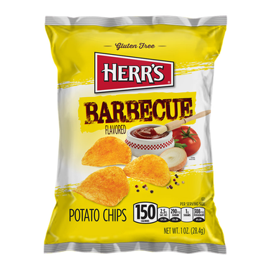 Herr's Barbecue Potato Chips (1oz) - A Taste of the States