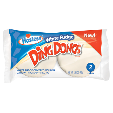 Hostess White Fudge Ding Dongs (2 pack) 2.55oz - A Taste of the States