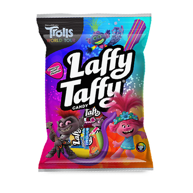 Wonka Laffy Taffy Trolls Peg Bag (3.8oz) - A Taste of the States