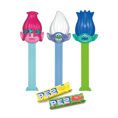 PEZ: Trolls Dispenser (with 2 PEZ packs) - A Taste of the States