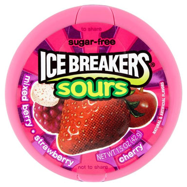 Ice Breakers Berry Sours: Sugar Free Mints (1.5oz) - A Taste of the States